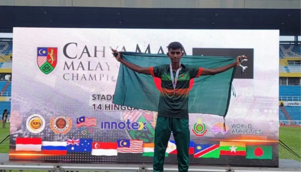 Bangladesh's Al Amin wins gold in 3000mtr steeplechase