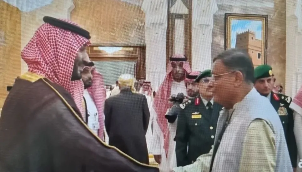 Saudi Crown Prince exchanges greetings with Hasan Mahmud 