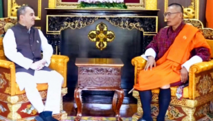 Saber calls on Bhutanese PM Tobgay