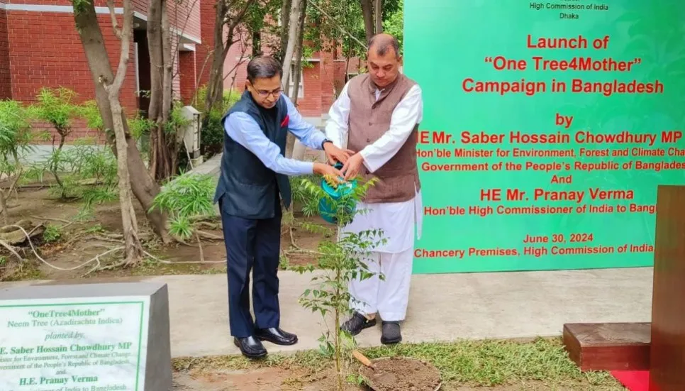Saber launches 'One Tree4Mother' Campaign at Indian Embassy