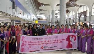 Biman operates flights with all-woman staff