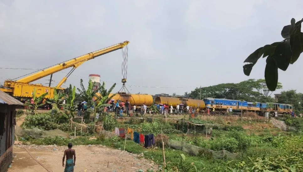 Train derailment: Salvage still on 24hrs post-collision