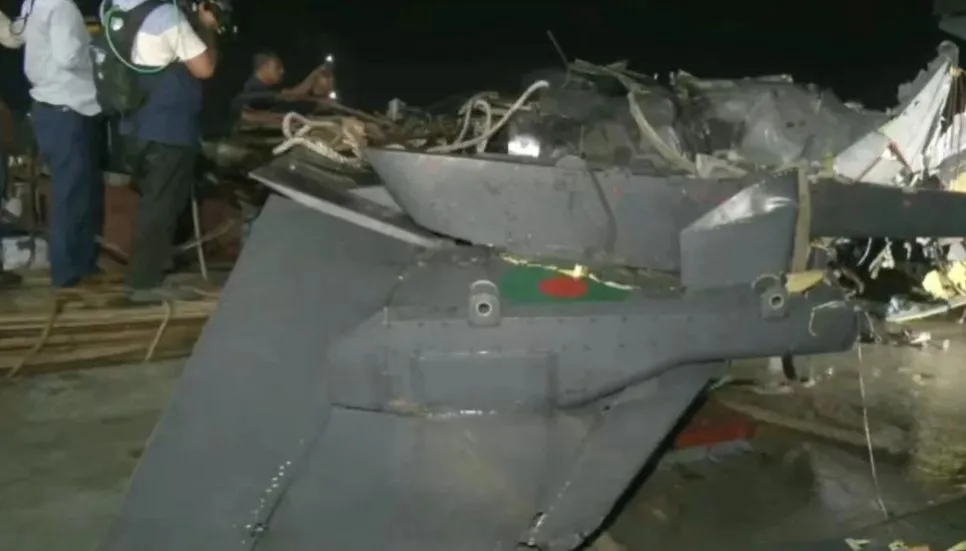 BAF’s crashed jet recovered by Navy