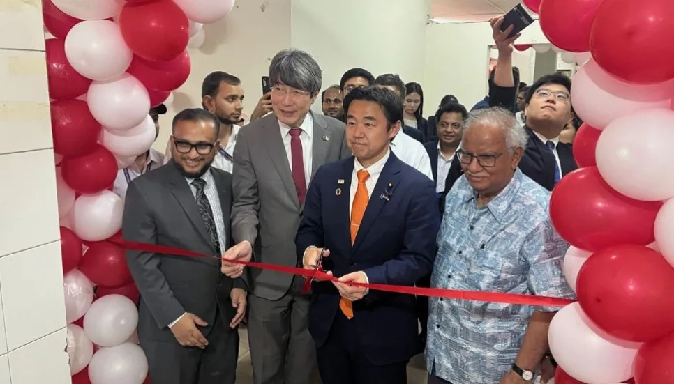 Japanese vice minister visits grant project site in Dhaka