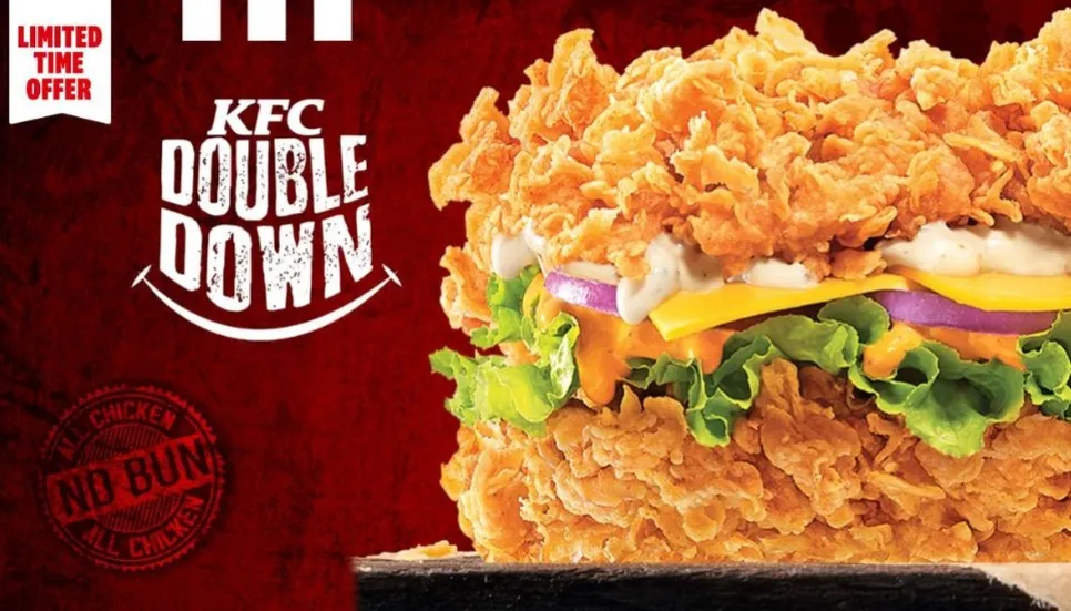 KFC unveils ‘Double Down’: A unique twist on the menu