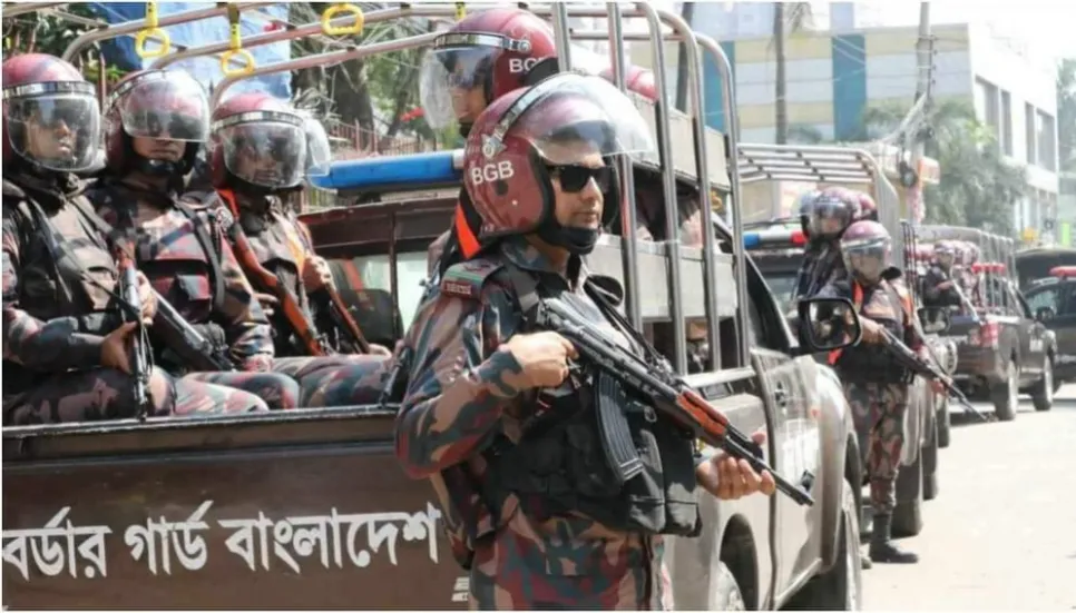 BGB deployed in parts of Bangladesh to maintain law, order