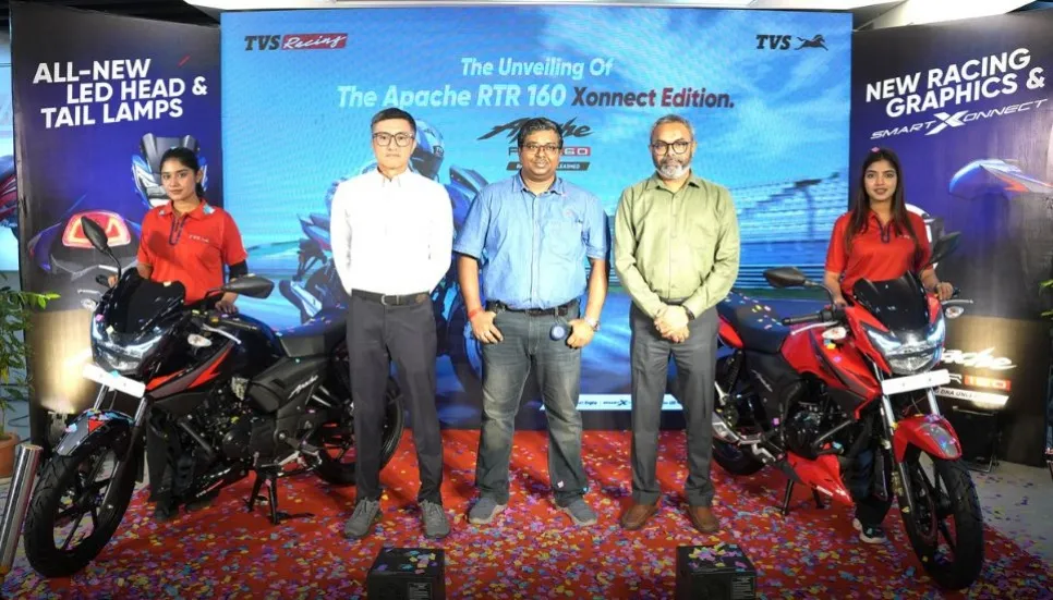 TVS launches TVS Apache RTR 160 Xonnect Edition
