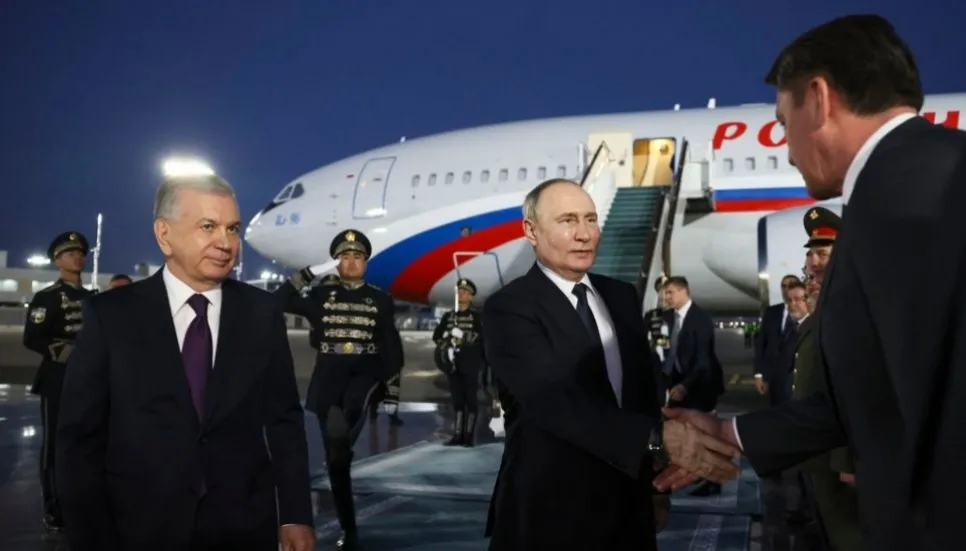 Putin arrives in Uzbekistan on 3rd foreign trip