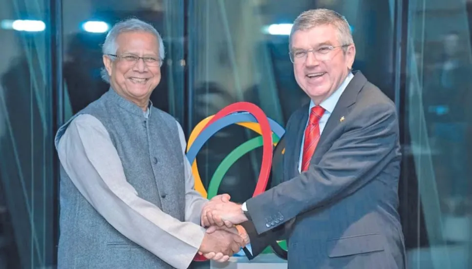 Nobel winner Yunus brings 'social business' mantra to Olympics