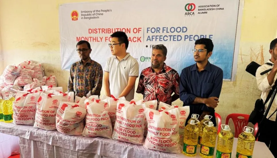 Chinese Embassy distributed Relief to 12,500 people in Feni 