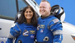 Two astronauts left behind in space 