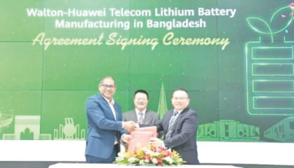 Walton, Huawei tie up for lithium battery production