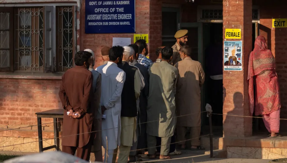 Voting for local govt opens in India-controlled Kashmir