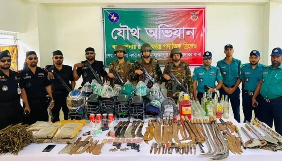 Joint forces arrest 35, recover firearms from Geneva camp