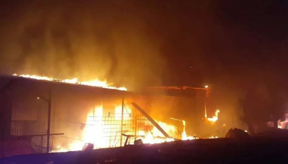 Fire guts valuables in Feni plastic factory